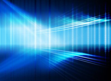 Koyu mavi arka plan ile bir sayı kümesi.