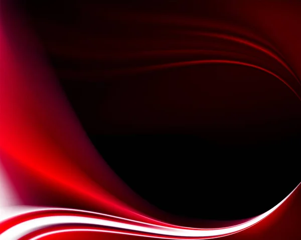 Dunkler Hintergrund mit roten und weißen sanften Linien. — Stockvektor