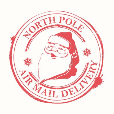 Noel işareti, lekeleri ve başından Noel Baba'nın silueti ile yazdırma,