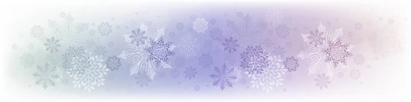 Diseño de color de Navidad con un montón de hermosos copos de nieve . — Archivo Imágenes Vectoriales