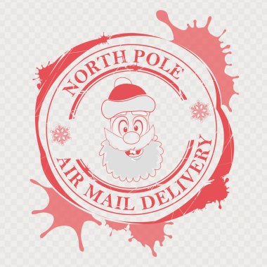 Komik Noel Baba yüzü olan yazdırma ve büyük Noel engelliyor,