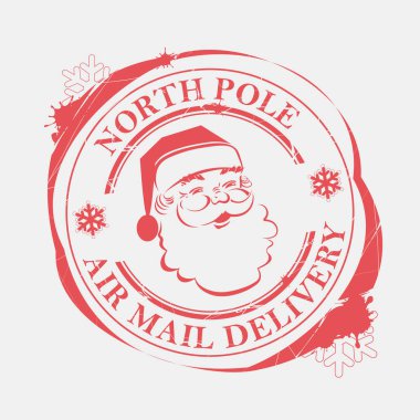 Kar taneleri, lekeleri ve Noel Baba'nın bir desen ile Noel baskı