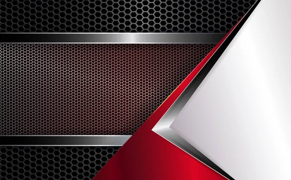 Beyaz köşe ve oluklu kafes kare parlak kenar ile geometrik arka plan.