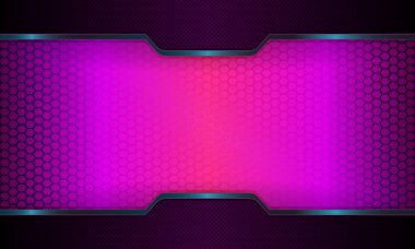 Soyut geometrik tasarım dokusal efektli kıvırcık bir çerçeve ile mor tonlarında