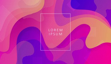 Soyut çok renkli hassas tasarım şeffaf noktalar ve geometrik şekiller