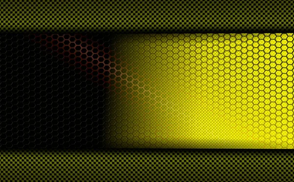 Composición geométrica abstracta de textura verde con un marco de malla — Vector de stock