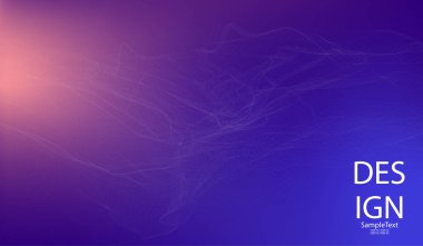 Pürüzsüz soyut çizgiler, hafif Haze ile Soyut Mavi tasarım