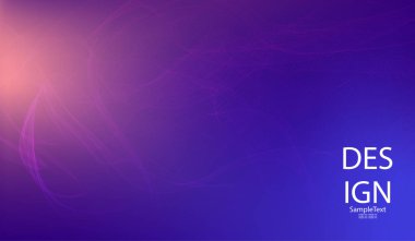 Pürüzsüz ince soyut çizgiler, Haze ile soyut mavi arka plan