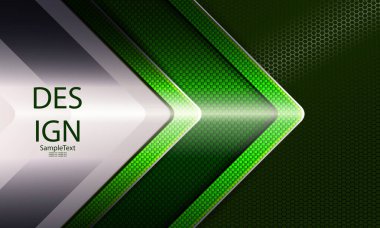 Geometrik yeşil soyut koyu dokulu ok tasarımı