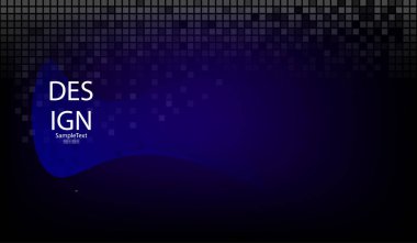 Kareler mozaik ile Soyut Mavi geometrik arka plan