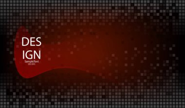 Kareler mozaik ile soyut kırmızı geometrik arka plan