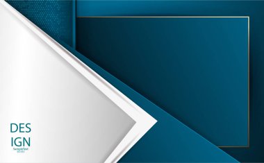 Beyaz oklu soyut geometrik mavi dokusal tasarım