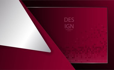 Büyük beyaz köşeli soyut geometrik kırmızı dokusal tasarım