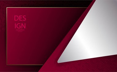 Büyük beyaz köşeli soyut geometrik kırmızı dokusal kompozisyon