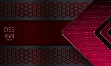 Kabartmalı ok ile koyu pembe renk soyut geometrik dokusal tasarım