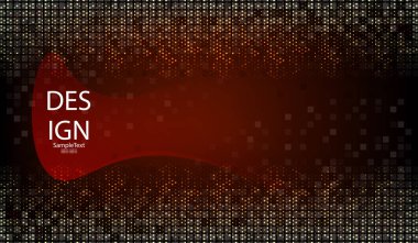 Oval çerçeve ve ışıltılı mozaik ile soyut dokusal tasarım