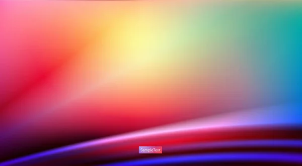 Arc-en-ciel abstrait, fond multicolore à rayures arquées lisses — Image vectorielle