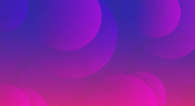 Mor daireler ve çizgili oval şekiller ile pembe renk soyut tasarım ile Mavi