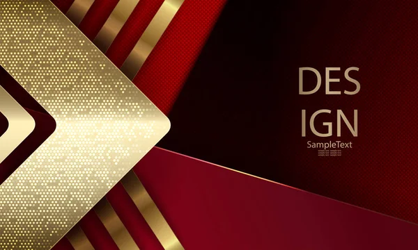 Çizgili altın oklu soyut dokusal kırmızı arka plan