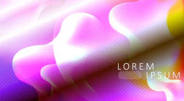 Oval kaotik şekilli ışık soyut arka plan