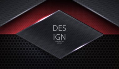 Gri tonda eşkenar dörtgen şekilli dokuya sahip soyut koyu örgü tasarımı