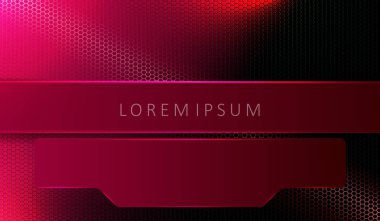 Örgü ve kare çerçeveli pembe geometrik tasarım