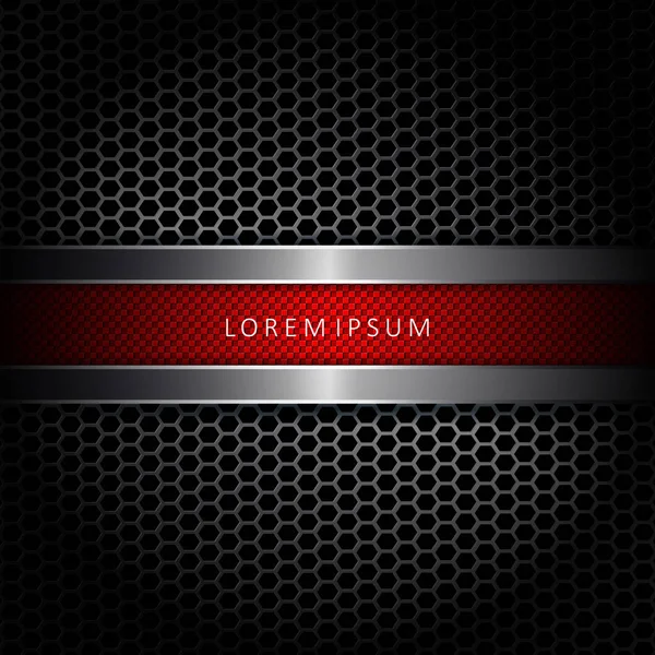 Metal ızgara ve saçak ile dokusal kırmızı çerçeve ile soyut kompozisyon