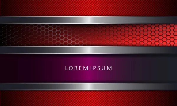 Izgara ve metal kenarlı dokusal kırmızı çerçeveler ile soyut tasarım