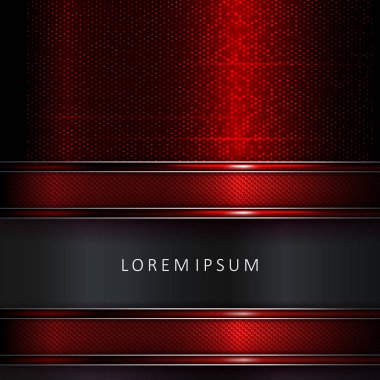 Mozaik ve örgü dikdörtgen çerçeveile soyut koyu kırmızı ton arka plan