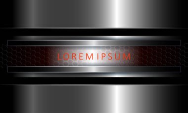 Örgü metalik çerçeveli soyut metalik arka plan