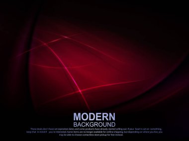 Kırmızı, ince ışık çizgileri olan koyu renk bir tasarım.