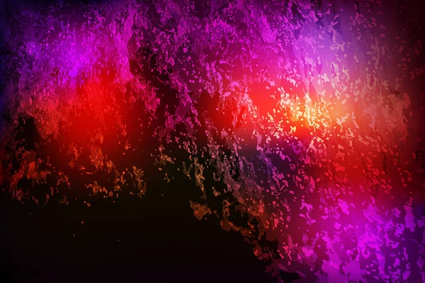 Composición abstracta textural oscura ardiente, patrón de ondulación caótico multicolor — Vector de stock