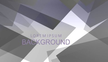 Açık mavi tonda soyut tasarım, kaotik olarak gri kare geometrik şekiller çizilmiş