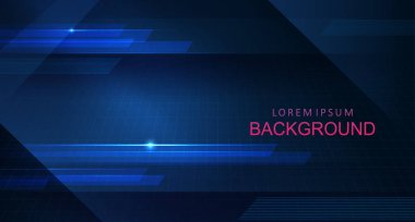 Mavi gradyan, açık çizgili Geometrik koyu tasarım