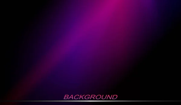 Design abstrait sombre avec un dégradé de tons bleu et violet, une silhouette pâle de rayons obliques — Image vectorielle