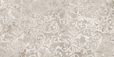 Damask Nacre ve çimento dekoratif duvar kağıdı, dijital duvar döşemesi tasarımı