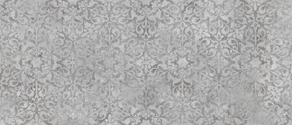 Gray Cement Damask Pattern Background — Stock Photo, Image
