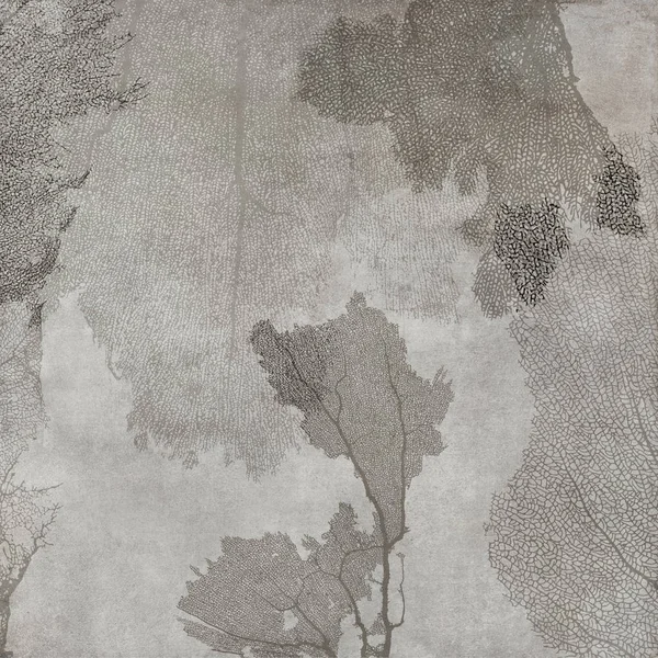 Yapraklar ve çimento karışık doku, soyut kirli arkaplan