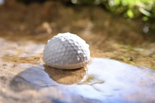 Golfbal Water Zand Banger — Stockfoto