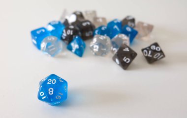 Masa oyunları ve roleplay Oyunlar için dices bir dizi 