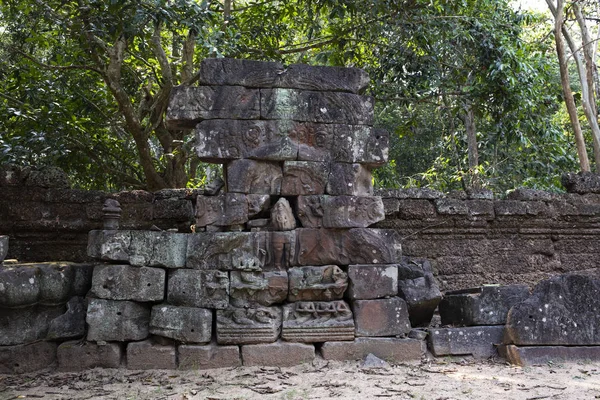 Antiguas Ruinas Del Templo Krol Complejo Angkor Wat Camboya Restauración —  Fotos de Stock