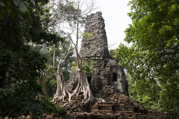 Antika Ruinerna Preah Palilay Templet Angkor Wat Complex Kambodja Demolerade — Stockfoto