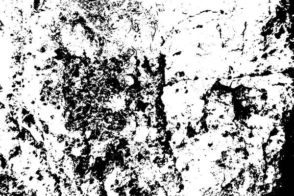 Texture Noire Sur Blanc Altérée Vieilli Écorce Arbre Stratched Surface — Image vectorielle