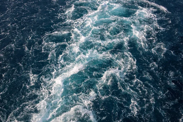 Sea Water Texture White Foamy Wave Tropical Island Hopping Marine — Stock Photo, Image