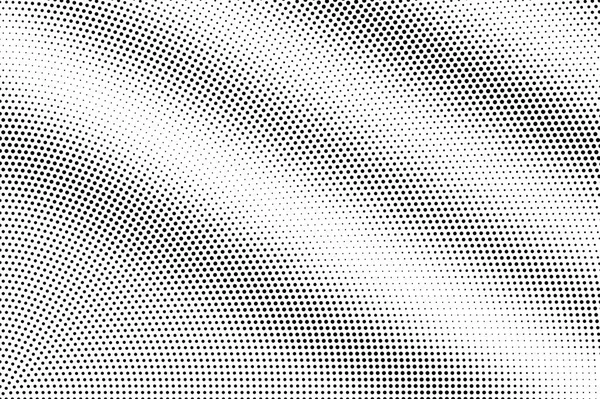 Black White Bright Halftone Texture Dotted Vector Background Diagonal Dotwork — Stock Vector
