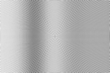 Beyaz pürüzsüz yarım ton vektör dokusunda siyah. Dijital optik illüzyon. Vintage etkisi için dikey nokta gradyanı. Monokrom yarım ton kaplama. Geçmiş zamanda delinmiş. Mürekkep nokta desen kartı