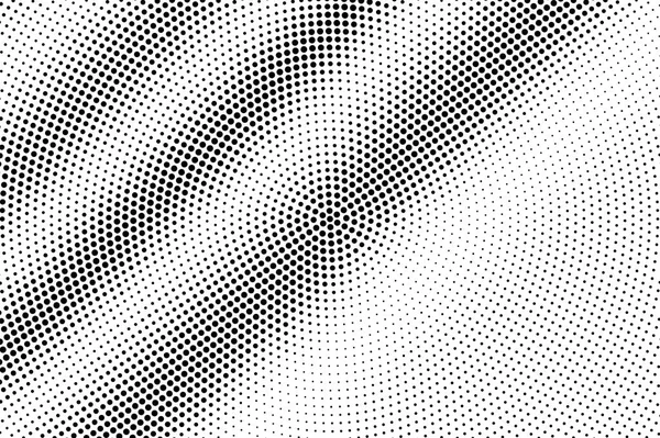 Black White Grunge Halftone Vector Digital Dotted Texture Contrast Dotwork — Stock Vector