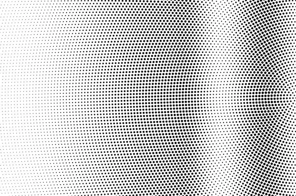 Vecteur Demi Teinte Noir Sur Blanc Texture Pointillée Radiale Gradient — Image vectorielle