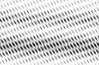 Soluk siyah-beyaz yarım ton. Yatay noktalı gradyan. Vintage etki vektör dokusu. Retro noktalı kaplama. Tek renkli yarım tonlu arka plan ya da ön plan. Çizgi film tasarımı için delinmiş yüzey