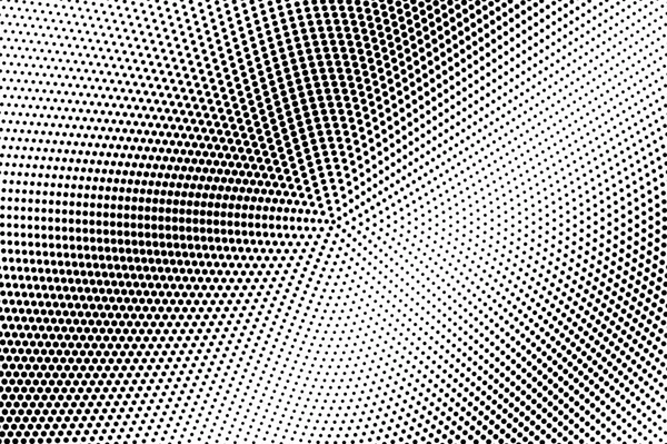 Vector Medio Tono Blanco Negro Gradiente Diagonal Punteado Textura Redonda — Vector de stock